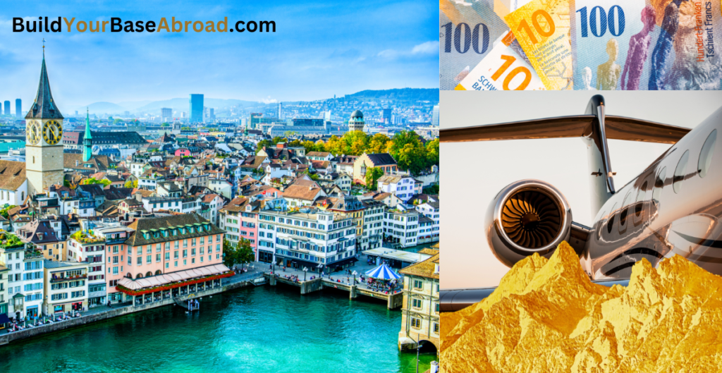 Zurich: golden mountains and private jets
